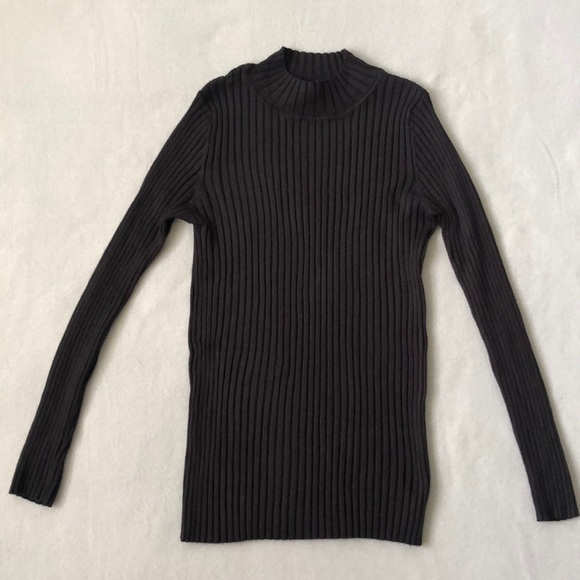 No Boundaries Tops - Ribbed Turtleneck Top